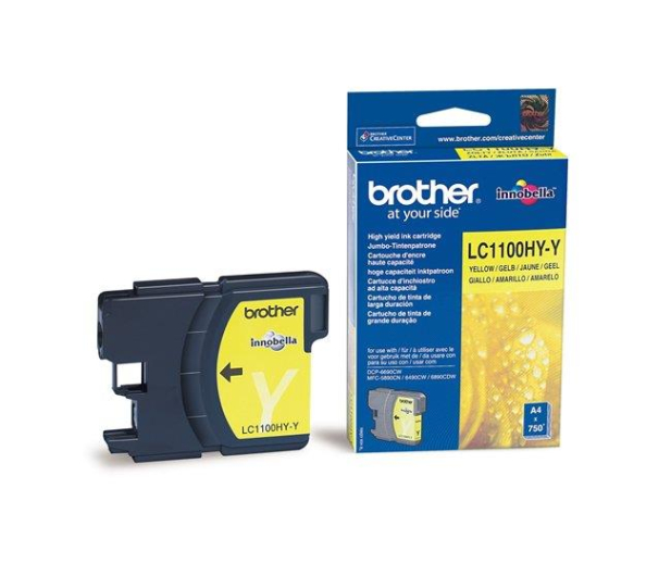 Brother LC1100HYY yellow 750str. - 38100 - zdjęcie